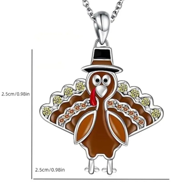 Turkey Pendant Necklace - Picture 2 of 3